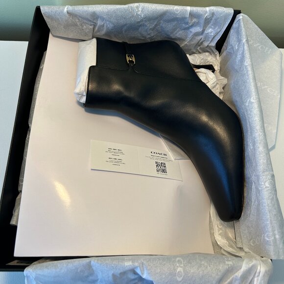 Coach Women's Rebecca Leather Bootie - Picture 11 of 12
